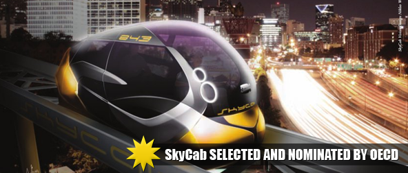 SkyCab at night